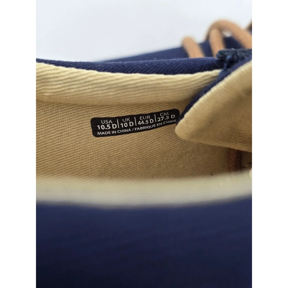 Revitalign Brewster Boat Shoes Men 10.5D Peacoat Blue‎ Canvas Orthotic -New